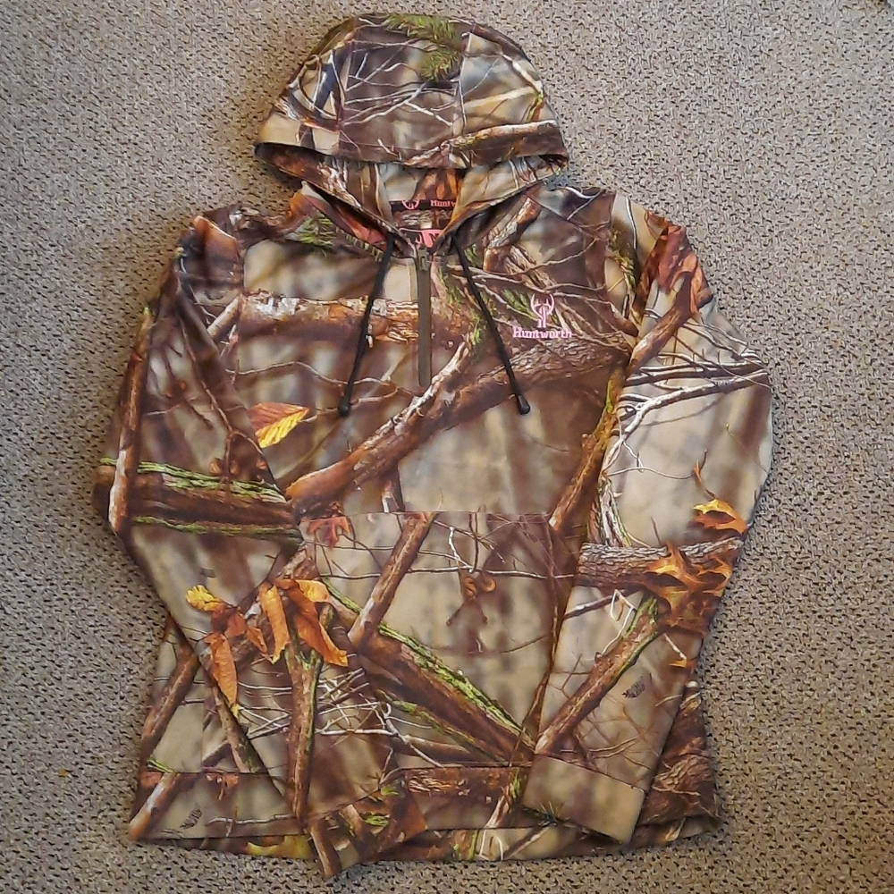Huntworth camouflage warm hoody top